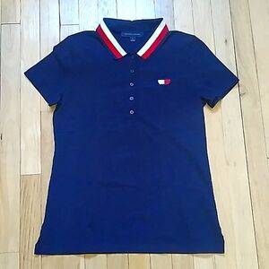TOMMY HILFIGER POLO SHIRT MEDIUM BLUE